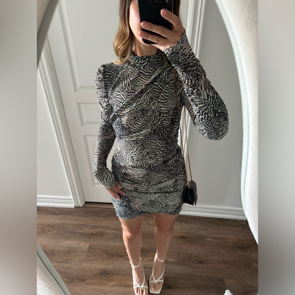 H&M Draped Fitted Dress